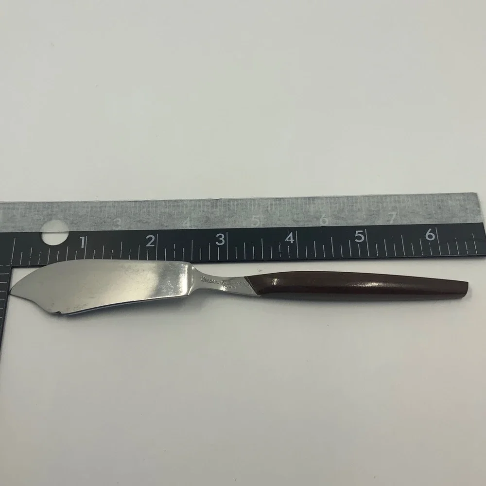 Vintage Weldon Master Butter Knife Stainless Steel Brown 6.25in